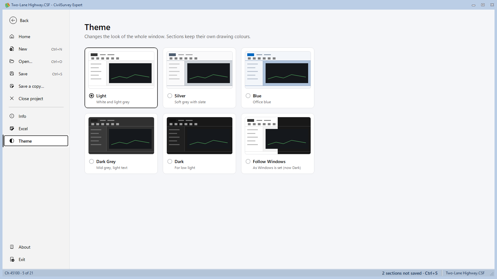 The File page